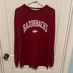 Razorbacks Crimson Long Sleeve Tee